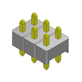 P/H2.54mm 雙排排針 HA201